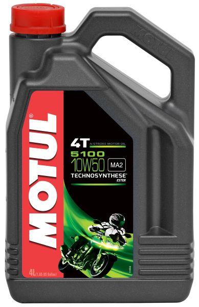 Ulei de motor pentru motociclete MOTUL 5100 4T 10W-50, 4 litri